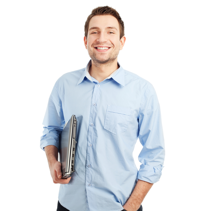 Person with laptop